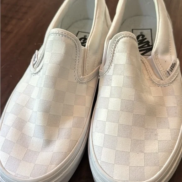 Vans Classic White Checkered Slip-Ons - Picture 2 of 3